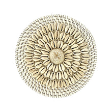 Load image into Gallery viewer, RATTAN & SHELL DISK