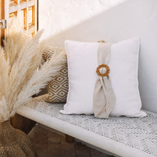 Load image into Gallery viewer, RATTAN ROUND BUCKLE DECORATIVE
