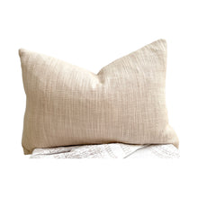 Load image into Gallery viewer, Natural lumbar cushions are perfect natural textured cushion. 100% cotton lumbar natural cushion. Cushion covers 35x50 - Lumbar pillows
